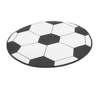 CRAFTHROU Football Bedroom Carpet with Nonskid Polyester Material, Machine Washable Football Pattern Rug for Living Room or Next the Bed