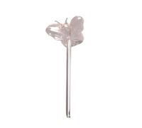 CRAFTHROU Glass Self-watering Stake Automatic Watering Automatic Watering Device Butterfly for Silver, Easy to Insert Patio Plants and Hanging Plants Indoor and Outdoor