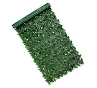 CRAFTHROU Green Leaf Artificial Trellis Fence Panel with Dense Plastic Construction for Garden and Balcony Decoration, Functional Faux Plant Wall for Privacy and Outdoor Spaces