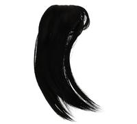CRAFTHROU Hair Topper Clip-in High Temperature Silk Material Lightweight Black with Forehead Coverage Natural Hair Extension for Women for Daily Life and Parties