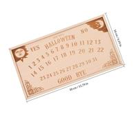 CRAFTHROU Halloween Countdown Wooden Block Calendar with User-friendly Backing and Built to Last Design, Halloween Party Decoration for Office and School Settings