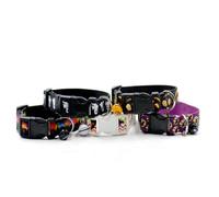 CRAFTHROU Halloween Pet Collars with Bell for Dogs and Cats, Nylon Adjustable Collar with Quick Release Buckle, Pumpkin Lamp Pattern, Easy to Take, for Halloween