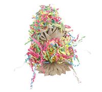 CRAFTHROU Hanging Parrot Chewing for Birds with High Durability, Made from Palm Leaf and Paper, for African Greys and Other Parrots to Satisfy Chewing Instincts