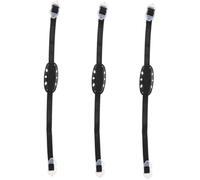 CRAFTHROU Hard Hat Chin Straps with Flexible and Replaceable Black and Polyester Bands for Safety Helmet 3pcs Adjustable Suitable for Safety and Security Use