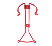 CRAFTHROU Heavy Duty Fire Extinguisher Mount Bracket Wall Holder Sturdy Iron Construction and Versatile Design for Offices and Other Settings, Red Fire Extinguisher Storage Bracket 5mm Hole