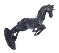 CRAFTHROU Horse Sculpture Artistic Atmosphere and Simulation Horse Design Synthetic Resin Black Decorative Collectible Figurine to Beautify Your Room and Home Ornament for Bedroom and Bar