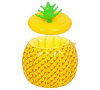 CRAFTHROU Inflatable Pvc Ice Bucket in Pineapple Shape, Foldable and Cold-resistant Design, Multi-functional Beer Cooler for Travelling and Swimming Outdoor Use