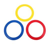 CRAFTHROU Juggling Rings for Acrobatic Performances Performance Suitable for Throws and Catches 3pcs Made of Sturdy Pp Material and Circus Acts Training Beginners Hand Coordination Skills