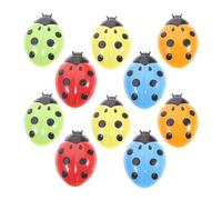 CRAFTHROU Ladybird Rubber Magnetic 20pcs Decorative Fridge Magnets Set Whiteboard Magnets with Smooth Surface for Locker and Kitchen Decor