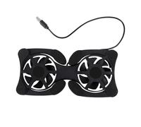 CRAFTHROU Laptop Cooling Pad with Dual Fans Foldable Design and USB Power, Protective Pads for Laptop and Tablet Use on the Go