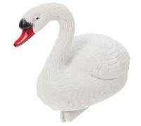 CRAFTHROU Lifelike Goose Decoys and Pond Floating Swan Statue Made of Pe with High Realism and Space Beautification Features, Equipped with A Stand for Water and Parks Decoration