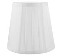 CRAFTHROU Light Shade and Simple but Sturdy Structure Lightweight White Pleated Made of Cloth Easy to Install Replacement Lampshade for Bedroom and Other Places Suitable E27 Lamp Base