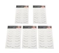CRAFTHROU Lower Lash Stamp Kit with 5 Sheets Black Waterproof Stickers for Women, High Adherence and Natural Look Eyelash Tattoos, for Parties and Stage Makeup
