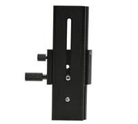 CRAFTHROU Macro Rail Rod Support with Graduation Time Markings Rod Support Dslr Camera Mount Baseplate Black Aluminium Alloy Guide Bracket for Stable Anti-shake Effect and Quick Attach