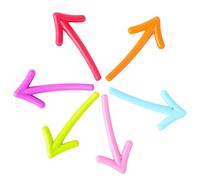CRAFTHROU Magnetic Refrigerator Stickers Color Colorful Arrow 6pcs Easy to Use Plastic Fridge Magnets for Decoration and Notifications, Cute Cartoon Style for Home and Office