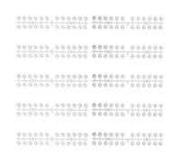 CRAFTHROU Manicure Practice Cards and for Double-sided Adhesive 240pcs Nail Sample Board Set Natural Color Caps, Professional Nail Art Display and Salon Use