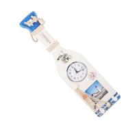 CRAFTHROU Mediterranean Wooden Wall Thermometer with Resin Finish, Beautiful and Realistic Design for Shops and Windowsill, Fine Grinding Craft and Comfortable Feel Home Wall Decor