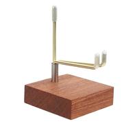 CRAFTHROU Metal Rock Display Stand for Crystals and Rocks with Versatile Design and Easy Installation, Wooden and Iron Material Suitable for Exhibitions and Homes, Stylish Modern Stone