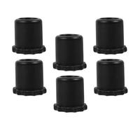 CRAFTHROU Microphone Handheld Rod Wireless Sleeves Mic Black 6pcs Silicone Anti-slip and Protection Covers for, Extend Microphone Service Life Ktv Stage Use