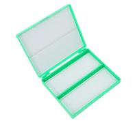 CRAFTHROU Microscope Slide Box Versatile Use with Large Capacity Holds 100 Slides Plastic Construction for Workspace and Lab for Laboratory Supplies and Scientific Equipment