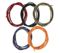 CRAFTHROU Mini Skater Travel Notebook 5Pcs Thick Elastic Bands Planner Refills Insert Replacement Straps for Laptops Travelers Office College Journals Accessories A5 Passport Size 5 Colors
