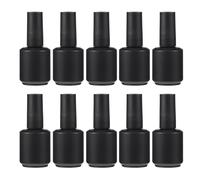 CRAFTHROU Nail Polish Bottles Dispenser Bottles Glass Empty 10pcs 15ml with Brush Caps, Leak-proof Suitable for Essential Oil, for Grooming on The Go and Travel