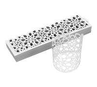 CRAFTHROU Napkin Keeps Table Tidy Paper with Decorative Effect Silver 50pcs and Elegant Style, Reusable Serviette with Delicate Napkin Buckle Design for Party and Office Use