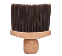 CRAFTHROU Neck Hair Duster Brush High-efficiency Cleaning Tool with Wooden Handle and Soft Nylon Bristles Time and Effort Saving Hair Brush Cleaner Barber for Hairdressing Salon Use