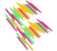 CRAFTHROU Perm Rods 100Pcs Large Hollow Spiral Curling Rods for Long Hair Multi-Functional Hairdressing Tools with Elastic Bands Suitable for Salon and DIY Use Random Color