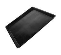 CRAFTHROU Plastic Pet Potty Tray for Rabbit and Parakeet Cage Bottom, Black Small Animal Tray with Smooth Surface That Prevents Soiling Floor, for Dog Cage or Bunny Habitat