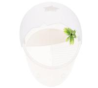 CRAFTHROU Plastic Turtle Basking Platform Pp Material for Reptiles and Turtles White with One-piece Molding and Leak-proof Design and Terrarium Decoration