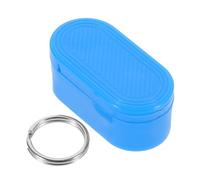 CRAFTHROU Portable Attachable Tablets for Magnetic Box and Vitamins Pill with Moisture-Proof Case and Keyring Holder to Travel Keychain