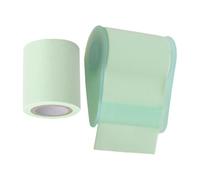 CRAFTHROU Portable Memo Note Roll in Light Green, Easy to Store and Practical Plastic and Paper Adhesive Notes for Making To-do Lists and Classified Archives, of Office Essentials