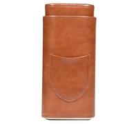 CRAFTHROU Portable with Stylish Design Pu Leather 3pcs Set Cigar Humidor Case Keeps Cigars Fresh for Men for Outdoor and Everyday Use