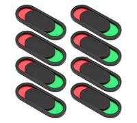 CRAFTHROU Privacy Vacant Occupied Sign Easy to Install 8pcs Acrylic Visible Status Indicator Bathroom and Conference Room Door Slider Signs