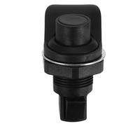 CRAFTHROU Push Button Cabinet Latch Lock for Cupboard and Drawer, Keyless Door Catch Lock with Press Rotation Function, Low Profile Black Plastic and Stainless Steel Design, for Boats