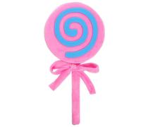 CRAFTHROU Realistic Made of Cloth and Sponge Pink Photo Prop Lollipop Unique Lollipop Appearance for Decorating Room and Crafts for Photo Booth and Party Decoration