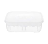 CRAFTHROU Reptile Hatching Box Incubation Box with Double-layer Partition and Grids Design, Plastic Material, Easy to Clean and Supports Repeated Use for Snakes and Lizards in Reptile