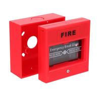 CRAFTHROU Resettable Material Manual Call Button Emergency Point Alarm Alert Switch Compatible with Plastic Fire Traditional Fire Alarm Systems