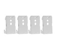 CRAFTHROU Roman Blind Clips with 7 Shaped Design Metal Mounting Brackets 4pcs Flexible Installation and Reduced Maintenance Needs for Roller Blind Systems for Home Curtain Rail