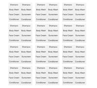 CRAFTHROU Self-Adhesive Toiletries Sticker Labels, for Organizing Bathroom Essentials 12 Sheets, Paper Material and Easy to Identify Design, Not Easy to Fall for Bottles