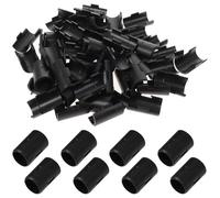 CRAFTHROU Shelving Sleeves Securing 32 Pairs Anti-Static Black Plastic Replacement Wire Shelving Lock Clips for and, Easy to Use Shelf Clips for Organising Metal Rack Wire Shelf