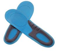 CRAFTHROU Silicone Gel Insoles Shoe Pads for Walking and Hiking with Shock Absorbing Cellular Design and Anti-Skid Heel Cup, Size 40-42, Comfortable Massage Shoe Inserts