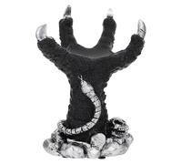 CRAFTHROU Silver Resin Dragon Crystal Stand Unique Home Decor with Chic Design, Decorative Storage Stand for Living Room and Festival Display