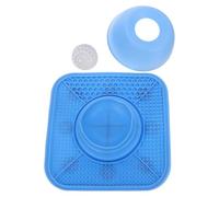 CRAFTHROU Slow Feeder Bowl Wide Shallow Curved Edge with Non-slip Licking Mat and Interactive Rolling Ball Made of Sturdy Abs and Pp for Dogs for Puppies and Senior Dogs at Kitchen Sink