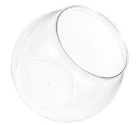 CRAFTHROU Small Plastic Fish Tank Bowl for Desktop and Garden Use, Practical and Not Easy to Break Aquarium, round Fishbowl Suitable for Office Decoration