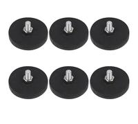 CRAFTHROU Small Rubber Coated Magnets 6Pcs Magnetic Mounts with Easy Installation for Car Roof Light Fixtures
