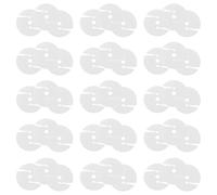 CRAFTHROU Sofa Pull Buckle Circular Button Gaskets 100Pcs Plastic Three Hole 3.3Cm for Couch Living and Bedside Accessories