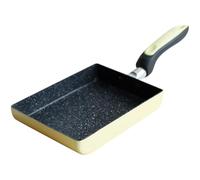 CRAFTHROU Square Non-Stick Japanese Omelette Pan Compatible with Gas Stove Multi-Function for Cooking Fried Eggs and Vegetables for BBQ and Outdoor Camping Random Random Color