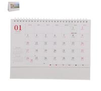 CRAFTHROU Standing Calendar Goat Pattern Illustrations, Artistic Desktop Flip Calendar, Paper Material, Fine Smooth Writing Pages, for Executive Desks and School Use